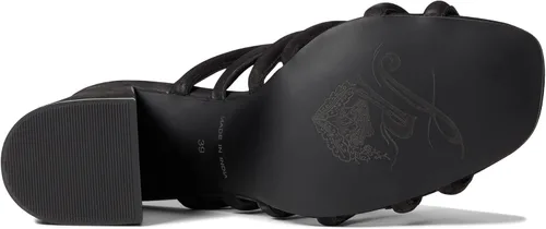 Vista 2 de Free People Colette - Tacón ajustado para mujer, forro de cuero, tacón de bloque y puntera cuadrada abierta