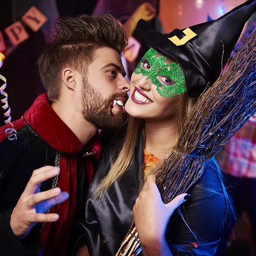 Vista 5 de Takmor Máscara de encaje para mujer, máscara de encaje para fiesta de máscaras, disfraz veneciano de San Valentín