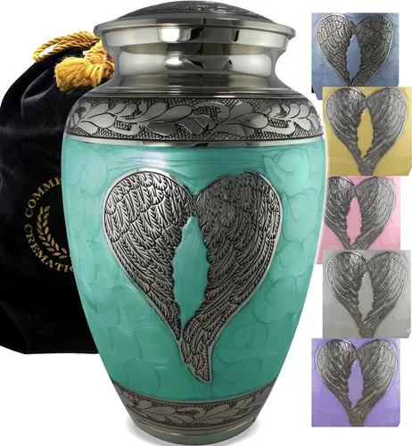 Vista 20 de Urna de Cremación Ángel Azul para Cenizas de Adulto Masculino - Urnas de Cremación Personalizadas para Cenizas de Hombre Adulto Urnas Decorativas