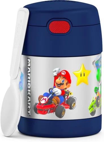 Vista 45 de THERMOS FUNTAINER - Tarro de comida para niños con cuchara, 10 onzas, Baby Shark