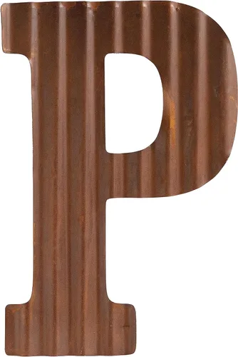 Vista 16 de COLLECTIVE HOME - Letras metálicas de 12 pulgadas para decoración de pared, letras oxidadas corrugadas, decoración rústica para colgar en la pared