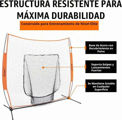 Vista 5 de Bownet Big Mouth - The Original and Most Used Portable Sock Net for Baseball and Softball, Hitting and Pitching