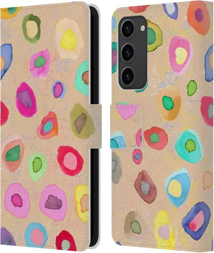 Vista 261 de Head Case Designs Officially Licensed Ninola Ditsy Flowers Yellow Nature Bold Leather Wallet Case Compatible with Samsung Galaxy A07 4G