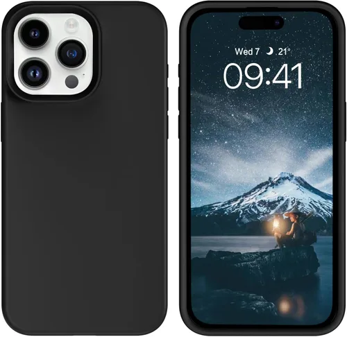 Vista 85 de GUAGUA Funda compatible con iPhone 17 Pro Max de 6.9 pulgadas, silicona líquida, goma de gel suave, delgada, forro de microfibra delgada