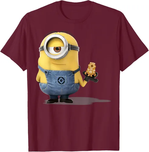 Vista 16 de Camiseta Despicable Me Minions Holding A Ginger Bread Minion Retrato Pequeña