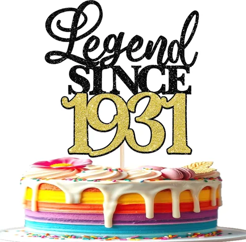 Vista 42 de Rsstarxi 1 paquete de decoración de pastel con purpurina de leyenda desde 2012 para decoración de tarta de cumpleaños 13 años para decoración
