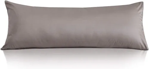 Vista 17 de Leeden - Funda de almohada de algodón para el cuerpo de 800 hilos, ultrasuave y transpirable para adultos, cierre de sobre, 21 x 54 pulgadas