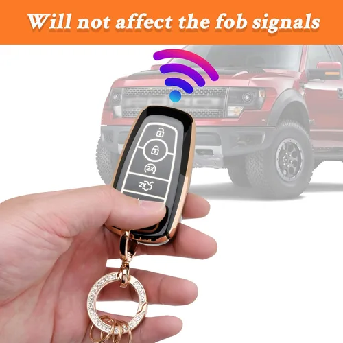 Vista 8 de Funda para llavero Ford, funda de TPU suave para llavero, protector para Ford Escape Expedition Explorer Fusion Mustang Ranger F150 F250 F350 F450