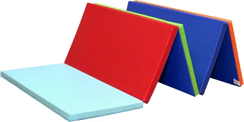 Vista 16 de KaRaDaStyle Colchoneta de Gimnasia Plegable de Estiramiento 75"x31"x1.2" Ejercicio Entrenamiento Muscular Juego de Niños Colchoneta de Barra