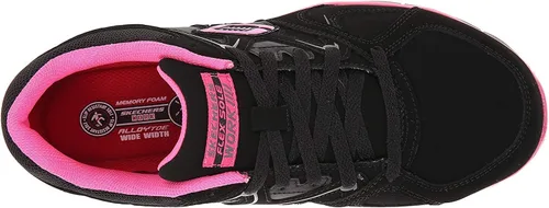 Vista 5 de Skechers Synergy Sandlot - Zapato de trabajo para mujer con agujetas.