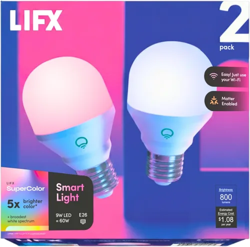 Vista 15 de LIFX Color, E26 Rosca Edison