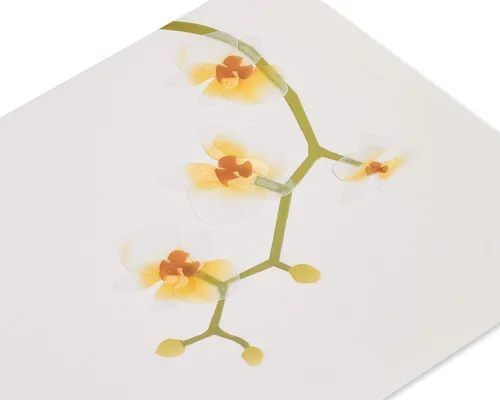 Vista 5 de Papyrus - Tarjeta en blanco (Flores elegantes)