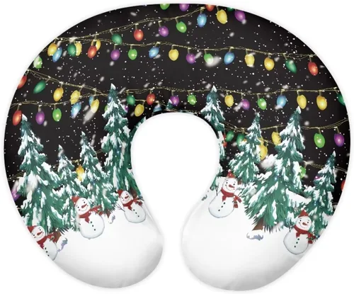 Vista 38 de Funda de almohada de alimentación de ajolote azul, funda de almohada de lactancia materna con margaritas para niñas recién nacidas, funda