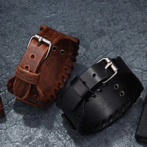 Vista 4 de Pulsera vikinga nórdico Mjolnir con amuleto de martillo de Thor joyería celta pagana de talismán