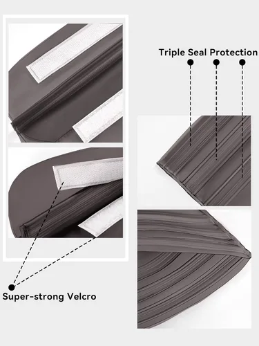 Vista 5 de HEETA Paquete de 2 bolsas impermeables con correa para la cintura, bolsa seca táctil con cinturón ajustable para teléfono, objetos de valor