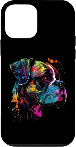 Vista 16 de Boxer Dog Lovers Pop Art Design Cute Boxer Dog Case for iPhone 16