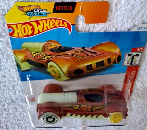 Vista 3 de Hot Wheels Retro-Active Orange Quarter Mile Heroes 4/5 Modelo de coche fundido a presión