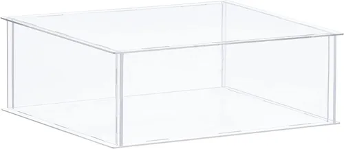 Vista 21 de MECCANIXITY Caja plástica de acrílico de la vitrina clara monta el escaparate a prueba de polvo 6.3x4.3x6.1 pulgadas para artículos coleccionables