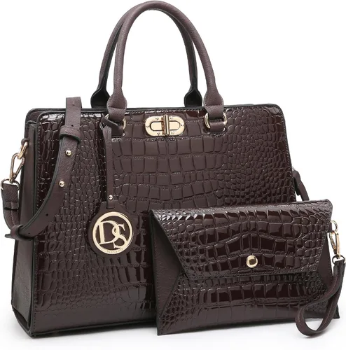 Vista 15 de Dasein Bolsos de Mano para Mujeres Carteras Bolsos de Trabajo para Damas Cartera Satchel Tote con Asa Superior Bolsos de Hombro con Clutch a Juego
