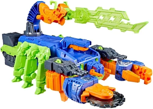 Vista 4 de Transformers CYBERWORLD - Juego de batalla Scorponok Strike, juego de figuras de acción de conversión con luces y sonidos, juguetes robot para niños