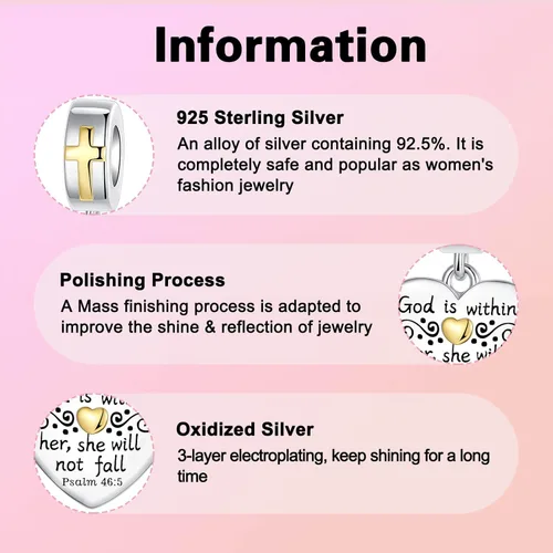 Vista 177 de Abalorios de plata de ley 925 con letras de la A ~ Z, para pulseras, collares, Día de San Valentín, Día de la Madre, joyería regalos para mujeres