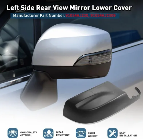 Vista 2 de FSFY - Cubierta inferior del espejo con clip lateral izquierdo para Subaru Crosstrek 2013-2014