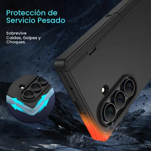 Vista 8 de Funda para Samsung Galaxy Z Fold 5 con protector de pantalla de privacidad, [compatible con Magsafe] [Soporte oculto] [protección de bisagra]