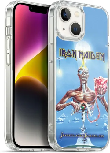 Vista 128 de Head Case Designs Funda de gel suave con licencia oficial de Iron Maiden Brave New World, compatible con Apple iPhone 7 Plus/iPhone 8 Plus Nuevo