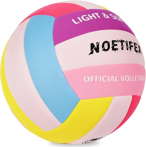 Vista 8 de Pelota de vóleibol suave - Tela súper suave y ligera para práctica en interiores, segura y silenciosa, ideal para niños, jóvenes, principiantes