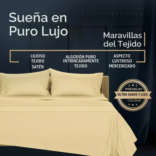 Vista 4 de TEXAS LINEN CO. Juego de 2 fundas de almohada 100% de algodón egipcio, tamaño estándar/Queen, fundas de almohada de lujo de alta serie color beige