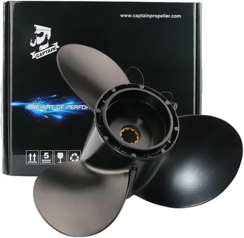 Vista 2 de Boatman Hélice 10 1/4x9 10 1/4x10 10 1/4x11 10 1/4x12 10 1/4x13 10 1/4x14 10 1/4x15 compatible con motor fueraborda Suzuki DT20 DT25 DF25 DT30