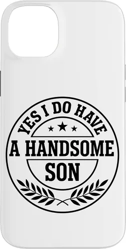 Vista 15 de Loving Parent Yes I Have A Handsome Son Emblem Case for iPhone 16