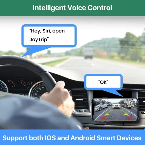 Vista 5 de Cámara de respaldo WiFi para auto, GreenYi 5G 720P HD para matrícula trasera/vista frontal reversa para iPhone iPad Android teléfonos inteligentes