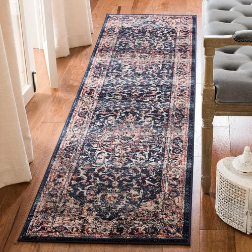 Vista 26 de SAFAVIEH - Alfombra decorativa de la colección Charleston, 2 pies x 4 pies, marfil y azul marino, diseño tradicional, ideal para áreas de alto