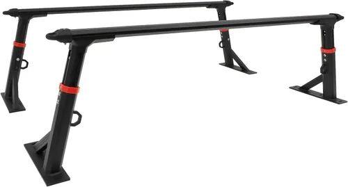 Vista 5 de FINDAUTO Estante de cama de camión resistente de altura ajustable Estante universal extensible de escalera para camioneta