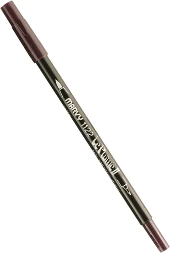 Vista 55 de Uchida 1122-C-3 Marvy Extra Fine Tip Le Plume II Rotulador de doble punta, azul