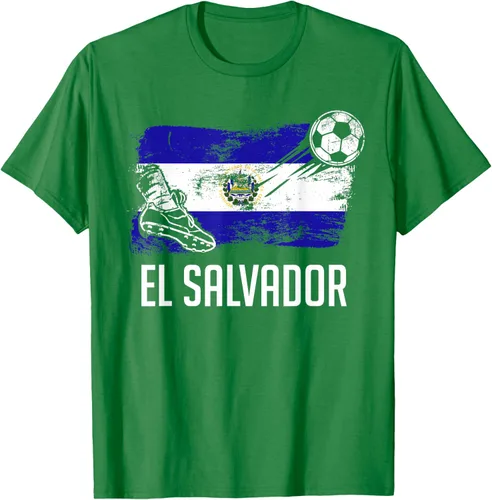 Vista 51 de Camiseta salvadoreña con bandera de fútbol salvadoreño