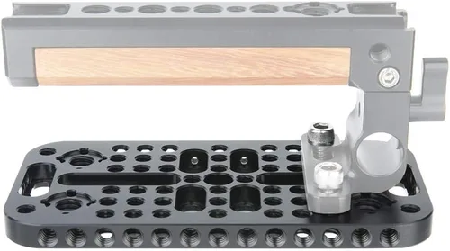 Vista 2 de NICEYRIG Placa de montaje de queso para cámara, placa superior universal aplicable para URSA Mini 4K, estabilizador de cardán, sistema de aparejo