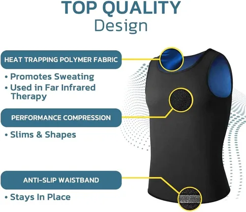 Vista 2 de CGTFY - Camiseta sin mangas de compresión de compresión para hombre, chaleco de compresión para hombre, A