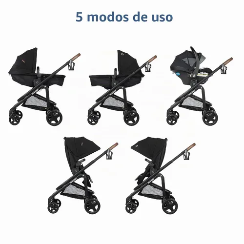 Vista 2 de Maxi-Cosi Tayla™ Max Sistema de Viaje, Cochecito de Bebé y Asiento de Coche Combo, Cochecito con Asiento de Coche Combo, Onyx Wonder