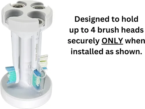 Vista 3 de Compatible con Philips Sonicare - Soporte organizador de cepillo de dientes eléctrico para encimera