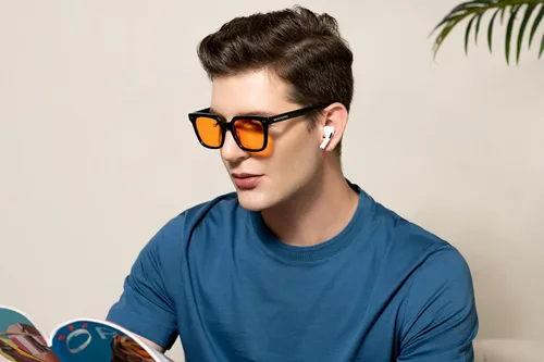 Vista 5 de 99.9% Blue Light Blocking Glasses, AR Coating, Computer Screens Gaming for Men Women, Stop Eyestrain, Better Sleep