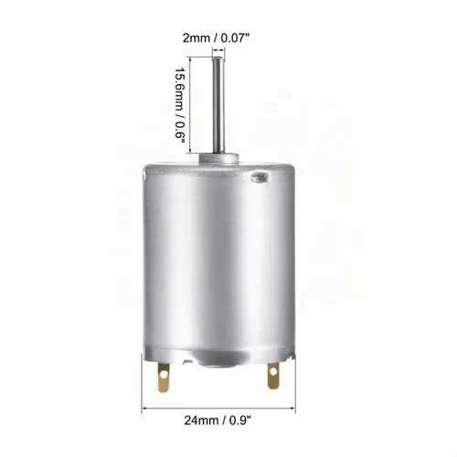 Vista 3 de uxcell Micro Motor DC 9V 8700-9000RPM Motor de alta velocidad para DIY RC Coches Control remoto