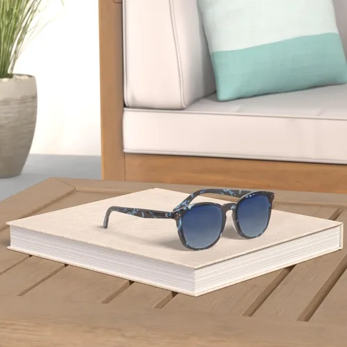 Vista 52 de Gafas de sol polarizadas para mujer con protección UV para mujer, a la moda, grandes sombras con marco de acetato BC2110