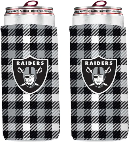 Vista 2 de Paquete de 2 soportes para latas de fútbol de 12 onzas, delgado y delgado, aislador de bebidas Huggie Cooler Coozies (Arizona (cardenales))