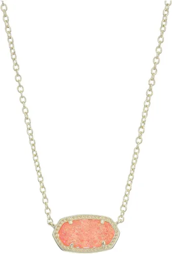 Vista 121 de Kendra Scott - Collar Elisa con dije para mujer, joyería de moda, chapado en oro de 14 quilates
