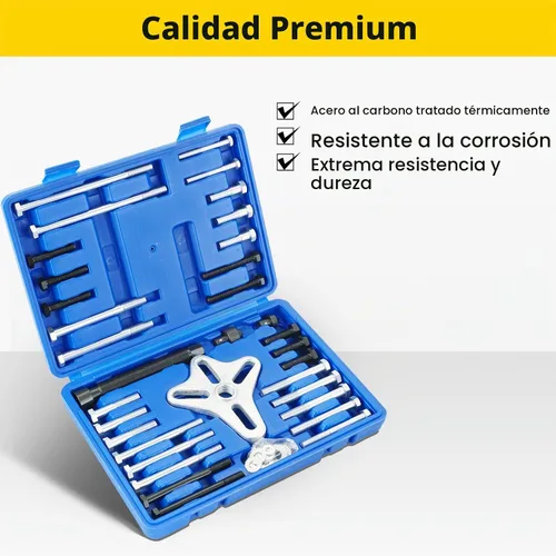 Vista 3 de Juego de extractores de equilibrador armónico de 46 piezas Azul