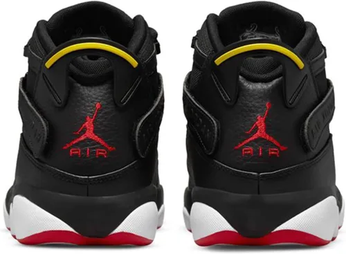 Vista 2 de Jordan 322992-012 - Tenis de baloncesto con 6 anillos para hombre (9, negroblancorojo, Numeric_9)