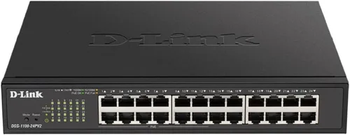 Vista 9 de D-Link Conmutador Ethernet gestionado inteligente Gigabit de 5 puertos, L2, VLAN, QoS, IGMP Snooping, LAG, interfaz de usuario web, metal resistente