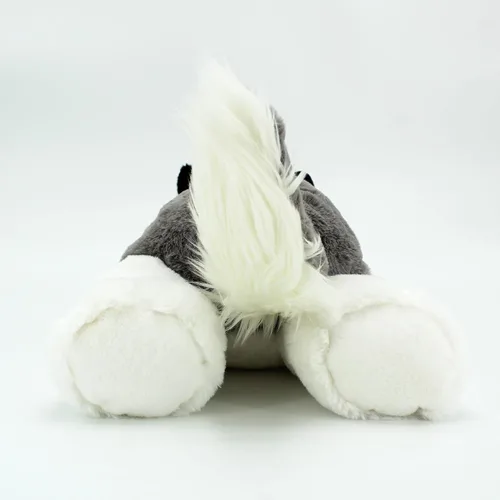 Vista 6 de Husky siberiano con bufanda de peluche para perro, cachorro de peluche, juguete de 20 pulgadas